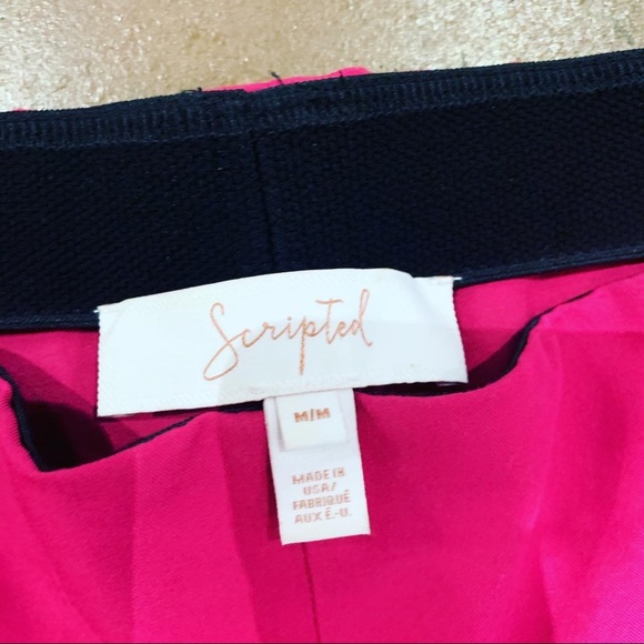 Flared hot pink pants